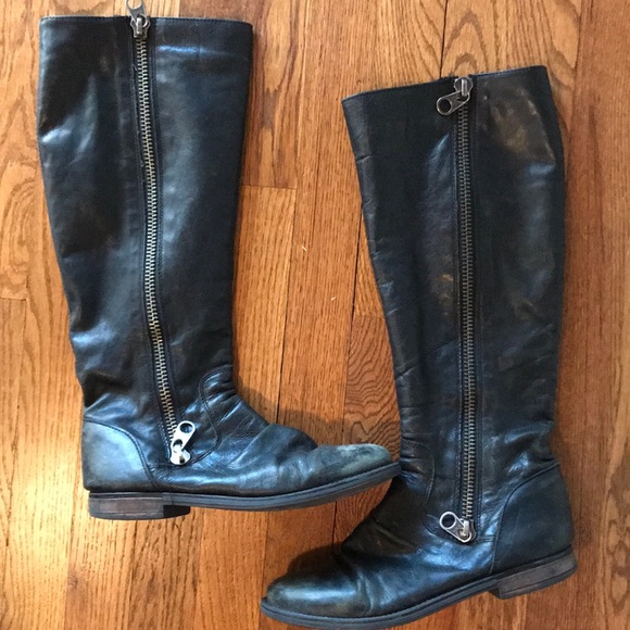 Steve madden side zipper boots Clearance